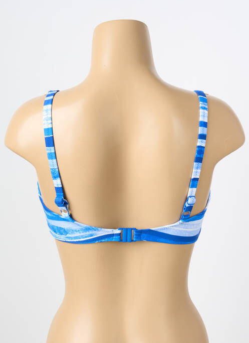 Haut de maillot de bain stretch haut soutien-gorge emboitant bleu FREYA femme