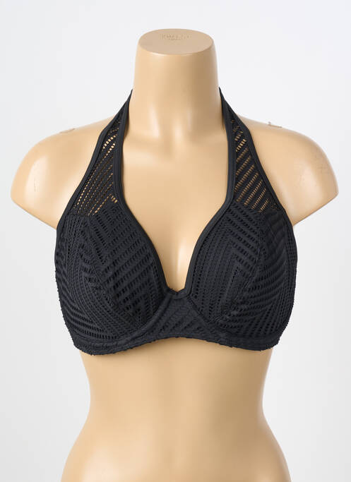 Haut de maillot de bain stretch haut soutien-gorge emboitant noir FREYA femme