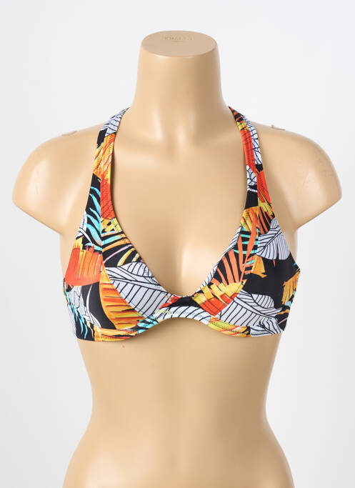 Haut de maillot de bain stretch haut triangles noir FREYA femme