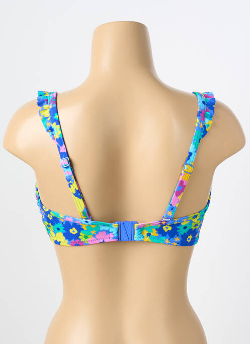 Haut de maillot de bain stretch haut bandeau bleu FREYA femme