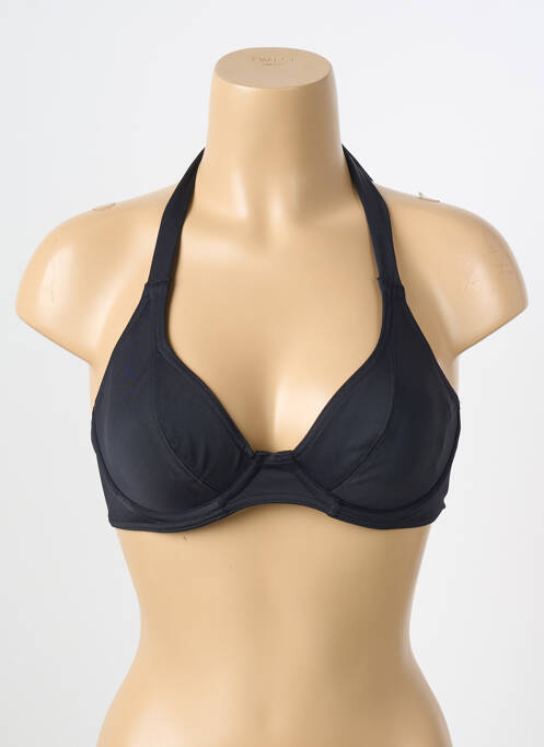Haut de maillot de bain stretch haut triangles noir FREYA femme