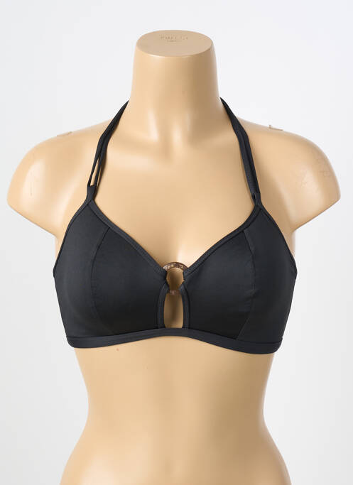 Haut de maillot de bain stretch haut triangles noir FREYA femme