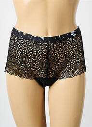 Shorty effet matière satinée noir FREYA femme