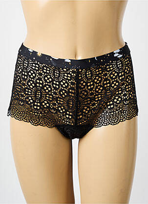 Shorty effet matière satinée noir FREYA femme
