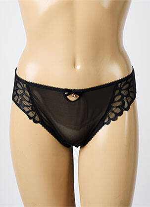 Culotte effet matière satinée noir FREYA femme