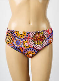 Bas de maillot de bain tissage satiné culotte jaune FREYA femme