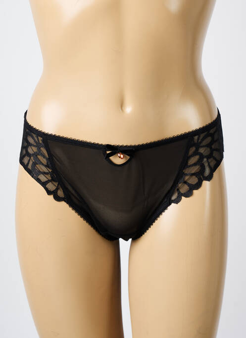Culotte effet matière satinée noir FREYA femme
