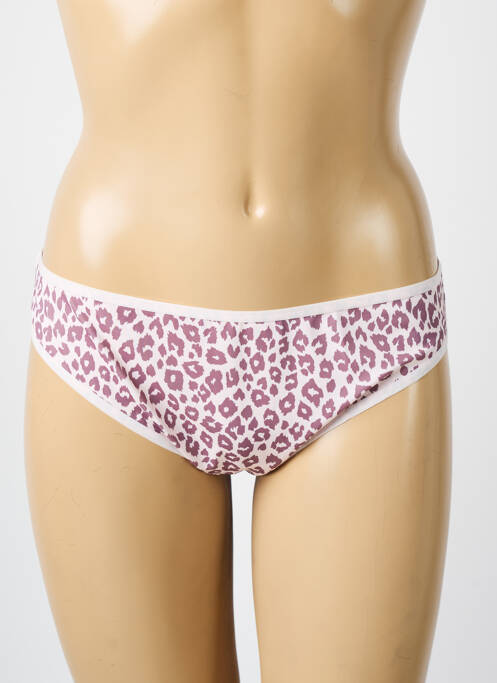 Culotte tissage satiné rose FREYA femme