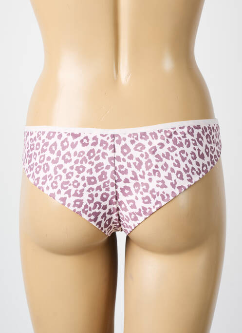 Culotte tissage satiné rose FREYA femme