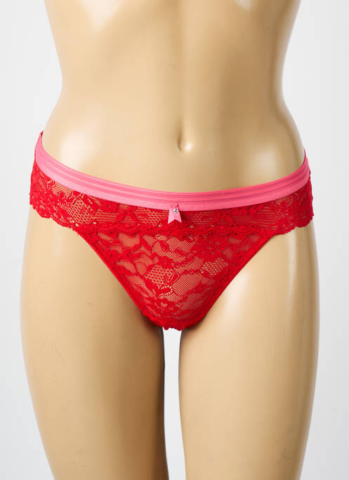 Tanga stretch rouge FREYA femme