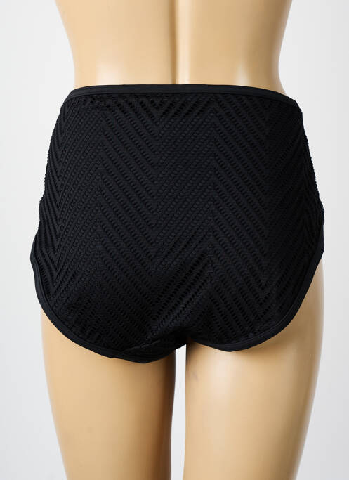 Bas de maillot de bain tissage satiné culotte noir FREYA femme