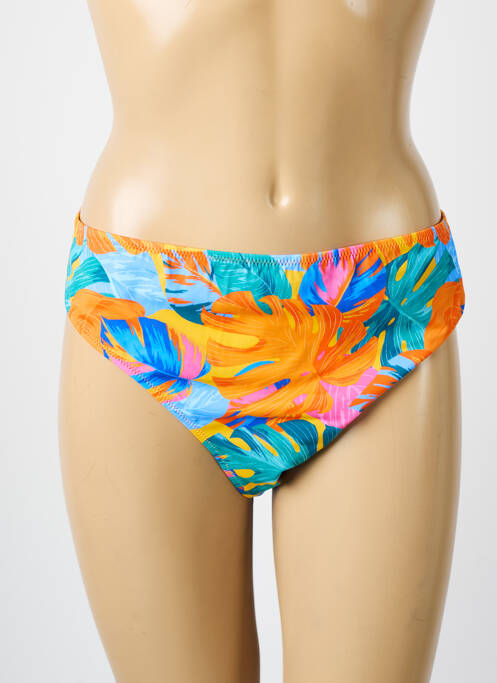 Bas de maillot de bain tissage satiné culotte orange FREYA femme