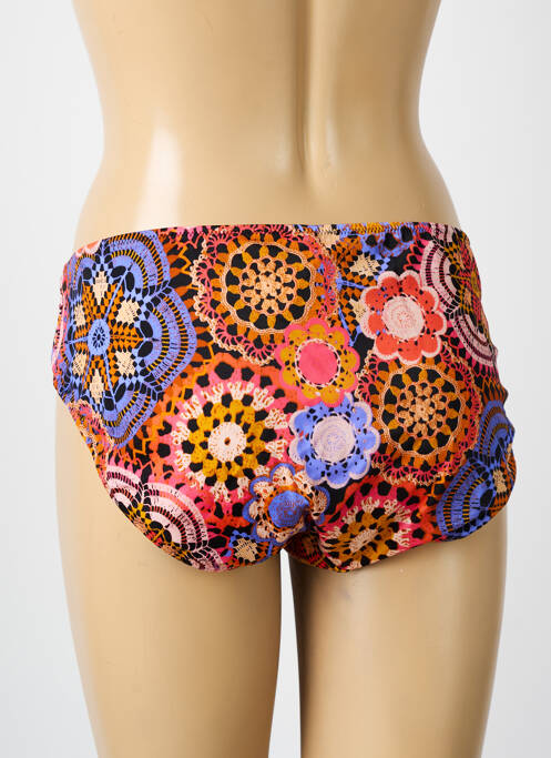 Bas de maillot de bain tissage satiné culotte jaune FREYA femme
