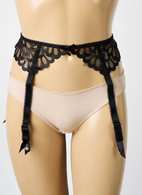 Guêpière/Porte-jarretelle noir FREYA pour femme
