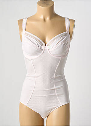 Body lingerie tissage tissage plumetis rose ROSA FAIA femme