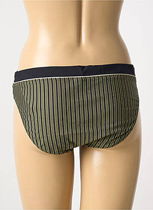 Bas de maillot de bain tissage satiné culotte vert ROSA FAIA femme