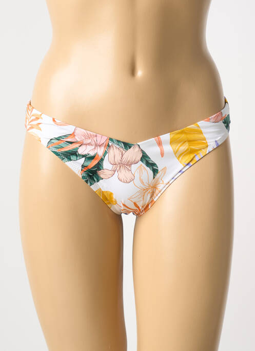 Bas de maillot de bain imprimé tie and dye culotte rose ROSA FAIA femme
