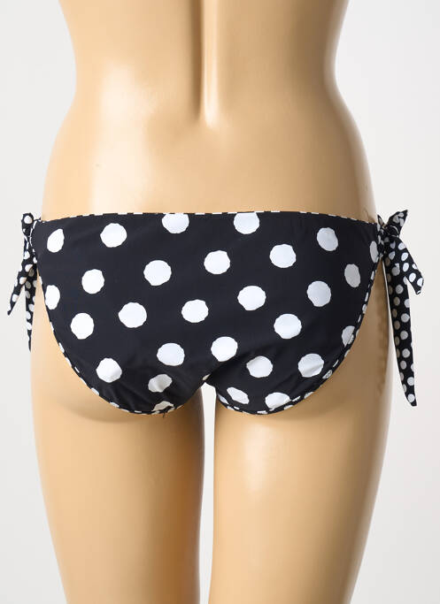 Bas de maillot de bain fermeture liens à nouer bikini noir ROSA FAIA femme