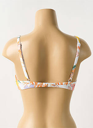 Haut de maillot de bain stretch haut soutien-gorge moulé orange ROSA FAIA femme