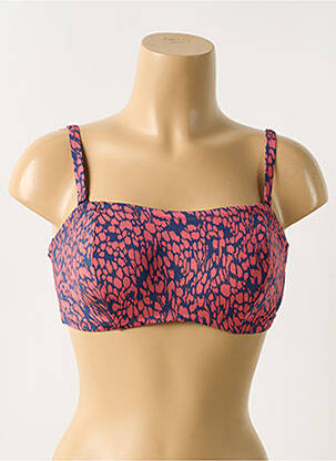 Haut de maillot de bain stretch haut bandeau rose ROSA FAIA femme