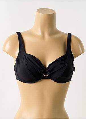 Soutien-gorge effet matière satinée haut soutien-gorge emboitant noir ROSA FAIA femme