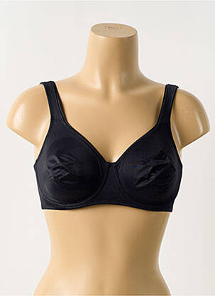 Soutien-gorge effet matière satinée haut soutien-gorge emboitant noir ROSA FAIA femme