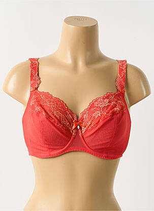 Soutien-gorge légère et transparente haut soutien-gorge emboitant rouge ROSA FAIA femme