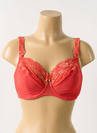 Soutien-gorge légère et transparente haut soutien-gorge emboitant rouge ROSA FAIA femme