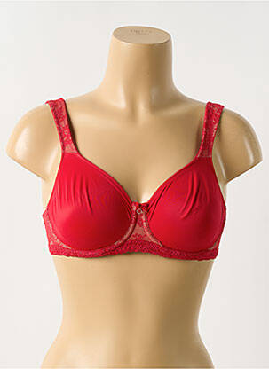 Soutien-gorge effet matière satinée haut soutien-gorge emboitant rouge ROSA FAIA femme
