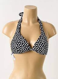 Haut de maillot de bain stretch haut triangles noir ROSA FAIA femme