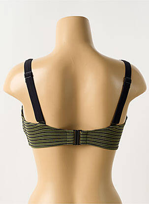 Haut de maillot de bain stretch haut soutien-gorge moulé vert ROSA FAIA femme