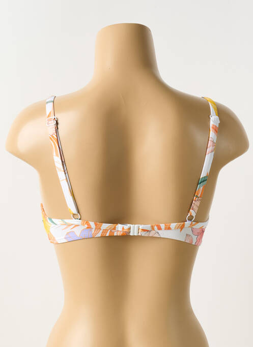 Haut de maillot de bain stretch haut soutien-gorge moulé orange ROSA FAIA femme