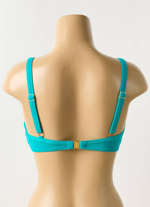 Haut de maillot de bain stretch haut soutien-gorge moulé bleu ROSA FAIA femme