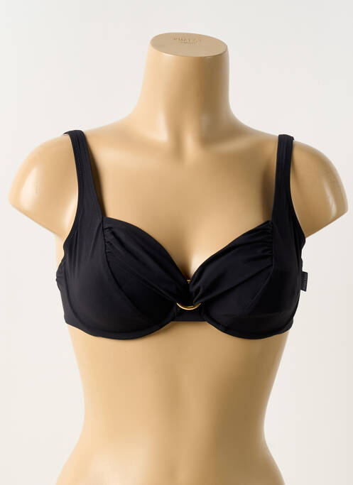 Soutien-gorge effet matière satinée haut soutien-gorge emboitant noir ROSA FAIA femme