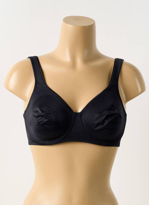 Soutien-gorge effet matière satinée haut soutien-gorge emboitant noir ROSA FAIA femme