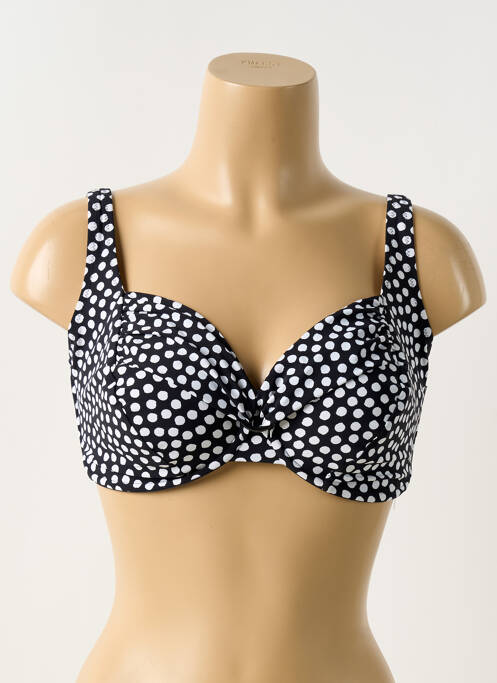 Haut de maillot de bain stretch haut soutien-gorge emboitant noir ROSA FAIA femme