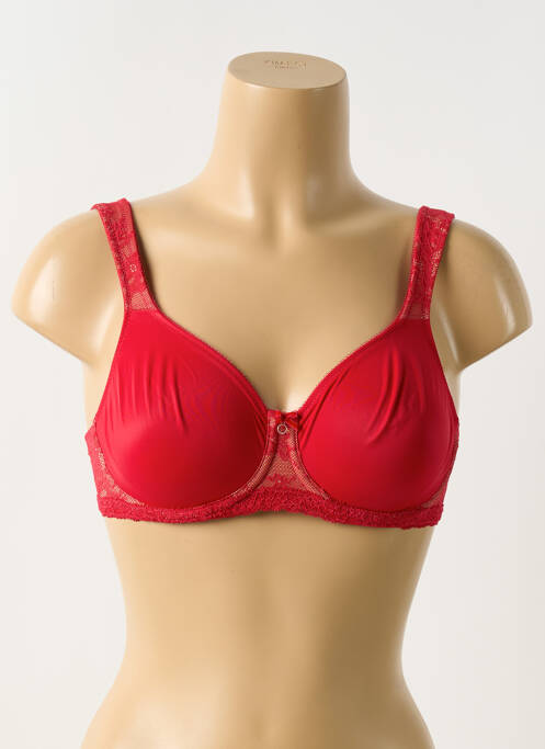 Soutien-gorge effet matière satinée haut soutien-gorge emboitant rouge ROSA FAIA femme