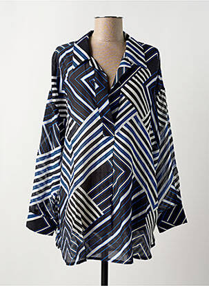 Tunique manches longues col v noir LA FEE MARABOUTEE femme