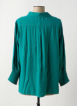 Chemisier coupe fluide manches longues vert CREAM femme