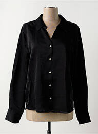 Chemisier coupe droite manches longues noir B.YOUNG femme
