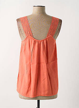 Top stretch fines bretelles orange CREAM femme