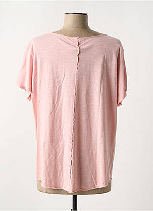 T-shirt coupe droite manches courtes rose FIVE femme