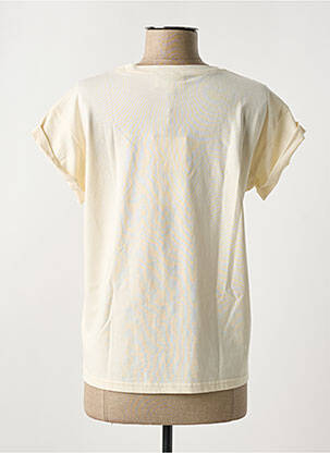T-shirt sérigraphie floquée manches courtes beige GRACE & MILA femme