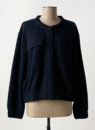 Blouson poches bleu LA FEE MARABOUTEE femme