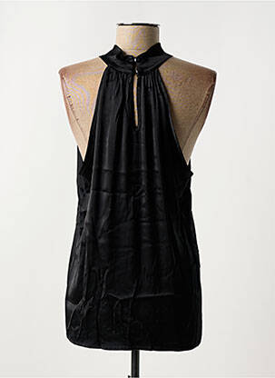 Top coupe fluide sans manche noir PAKO LITTO femme