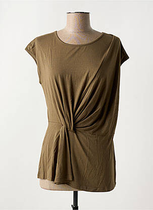 T-shirt stretch manches courtes vert MD'M femme