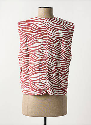 Gilet sans manche coupe cintrée marron B.YOUNG femme
