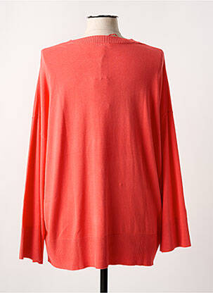 Pull col v manches longues orange B.YOUNG femme