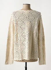 Gilet manches longues beige CREAM pour femme seconde vue