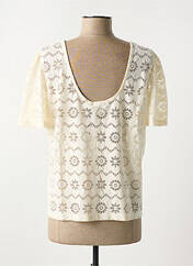 Top beige ICHI pour femme seconde vue